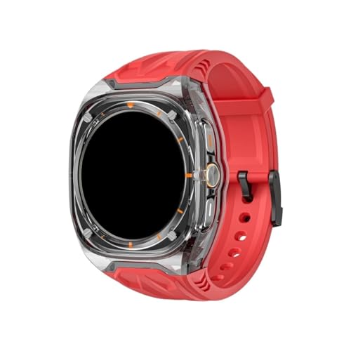 �V���J�Q���x���g+�P�[�X�L�b�g�ɓK������Samsung Galaxy Watch 7 Ultra��������(Transparent black+Red)