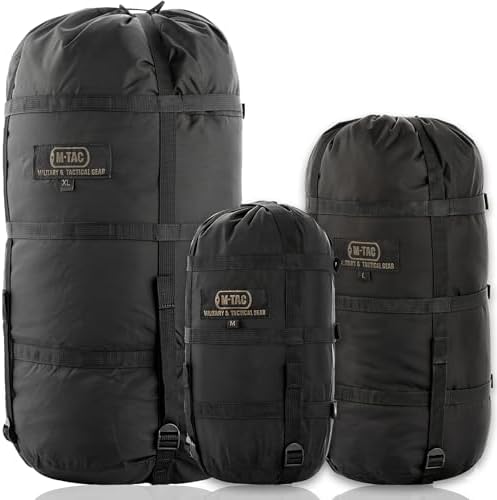 M-Tac, Bolsa de Almacenamiento para Saco de Dormir de compresión, Resistente al Agua, de Nailon Ligero para Viajes, Camping, Senderismo y Actividades al Aire Libre
