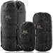 Nylon Sleeping Bag Compression Bag - Stuff Sack - Military Camping Hiking Backpacking - M (Black)