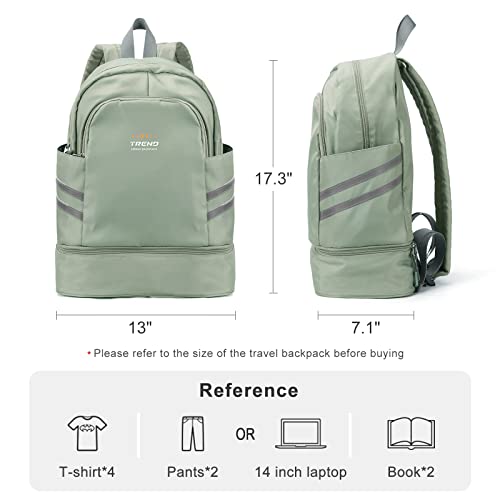 coofay Gym Backpack For Women Waterproof Backpack With Shoe Compartment Lightweight Travel Backpack Sports Backpacks Large Gym Bag
