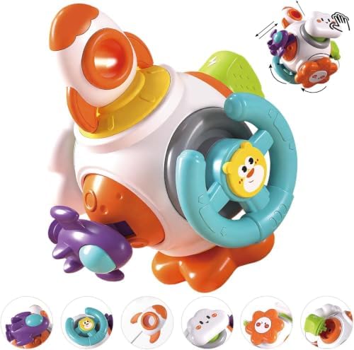 Brinquedo Sensorial Montessori para Bebê 6M+, 6 Atividades, Sem P...