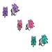 Clip-ons Earrings Set for Girls, Colorful Gummy Bear Stud Earrings for Kids Children Jewelry Set Of 3