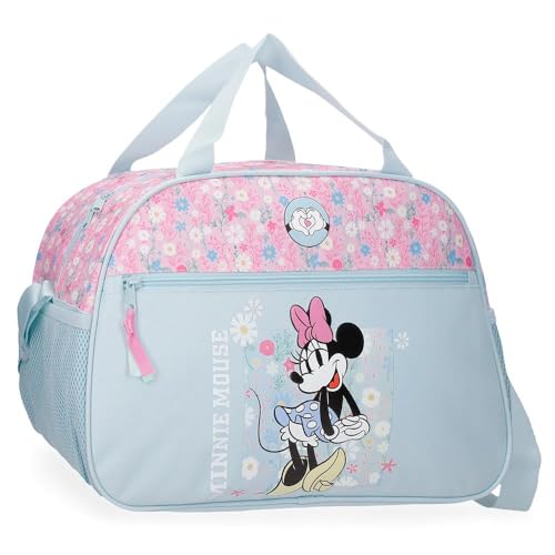 Disney Joumma Minnie Happy Bolsa de Viaje Azul 40x28x22 cms Poliéster 18L