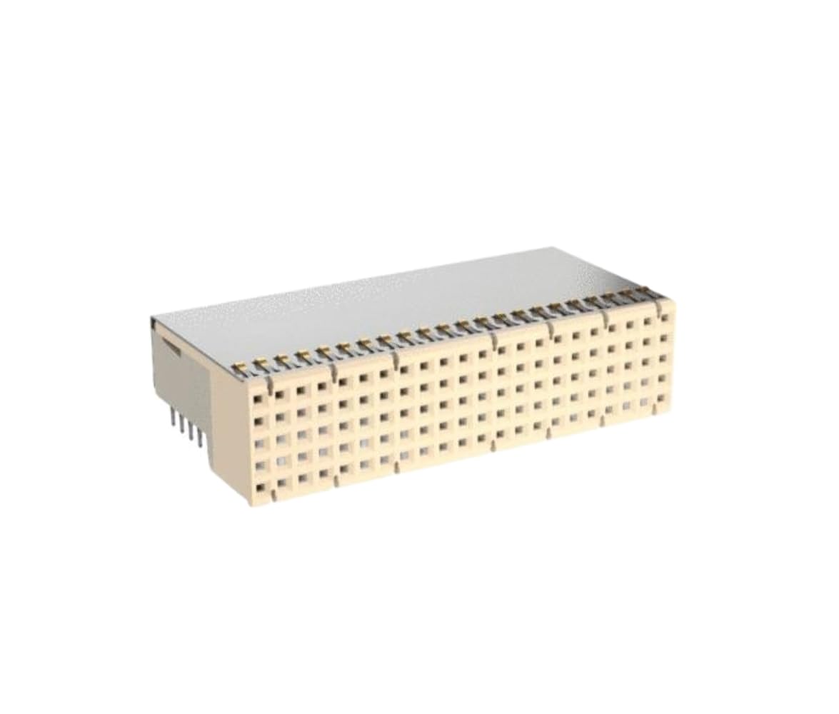 354148 Connector Hard Metric F 132 POS 2mm Press Fit RA Thru-Hole