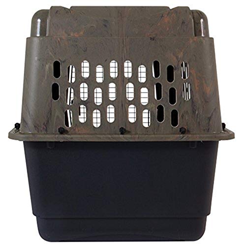 Petmate Ruffmaxx Camouflage Dog Kennel Pet Carrier & Crate,Eco Friendly 32" (30-50 Lb), Outdoor And Indoor For Large, Medium, And Small Dogs - Made From Durable Recycled Material W/ 360-Degree Ventilation #TOP5