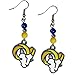 NFL St. Louis Rams Fan Bead Dangle Earrings