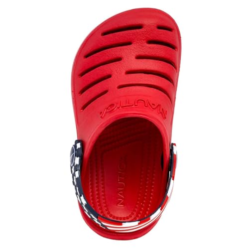 Image of Nautica Kids Clog Sandals - Slip-On Lightweight Water Shoes with Adjustable Heel Strap - Comfortable EVA Slip-Resistant Clogs for Boys & Girls - Toddler & Youth Sizes