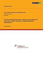 Die Idee der Menschenrechte zwischen Universalität und nationaler Vielfalt. Aktuelle rechtsphilosophische Diskussionen 3656962499 Book Cover