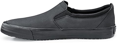 Miniatura 7 de Shoes for Crews Ollie II, Mens, Women's, Unisex Slip Resistant Work Shoe Sneaker, Black Leather or Red Canvas