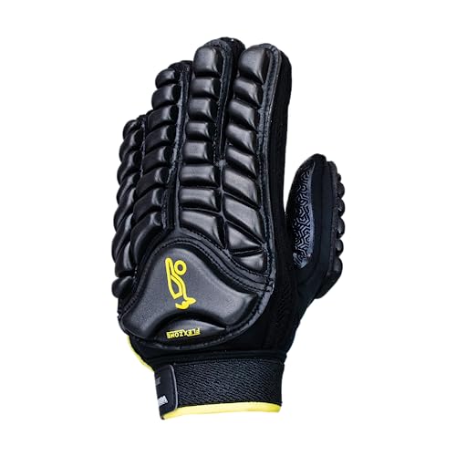 Kookaburra Siege Hockey Glove - Full Hand Protection, Rubberised Palm, Black - XS R/H, Xsmall Right Hand - Image 2