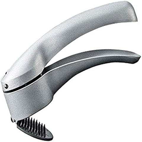 MOHA Galien Garlic Press with Cleaning Stopper, 8.27" x 2.2" x 1.65", Stainless Steel Cover