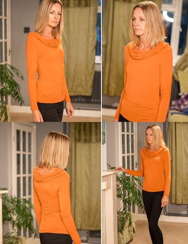 Image of HOTOUCH Women's Off Shoulder Long Sleeve Slim Fit Blouse