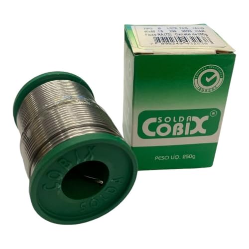 Solda Estanho 40x60 1.0mm Ra (t2) Carretel C/Fluxo 250g Cobix