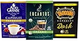 Puerto Rican Coffee Capsules Variety Compatible with Nespresso Machines, 54 Count (18 Alto Grande Espresso, 18 Encantos Organic, 18 Yaucono)