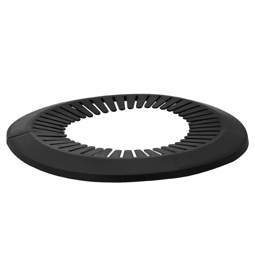 Mago Family Magic Flange Decoration - Pipe Drain Line Cover, PP Plastic Plates, Black Covers for Bathroom (5.51"-6.61", 140-168mm)