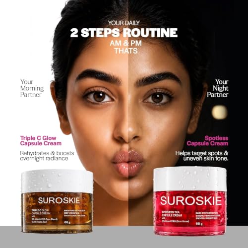 Image of Suroskie Spotless Capsule Cream 68g, Vitamin C Capsule Cream 68g Combo