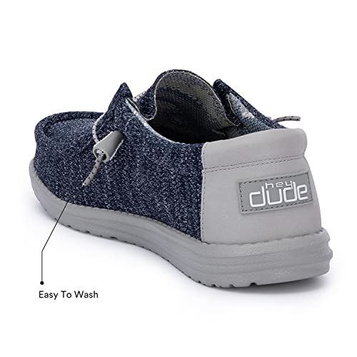 Hey Dude Men's Wally Sox Moonlit Ocean Size 12 | Men’s Shoes | Men's Lace Up Loafers | Comfortable & Light-Weight #TOP6
