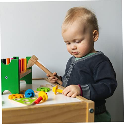 LABRIMP 30 Pçs Martelo Pequeno Martelo De Madeira Brinquedo Do Bebê Decoração De Madeira Miniture De
