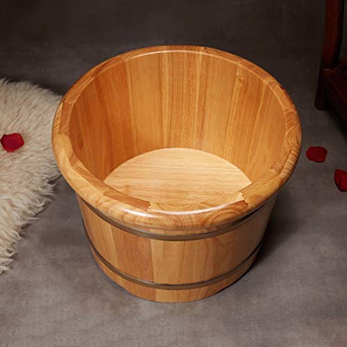 Spa de pies barril de madera grande para baño de pies miniatura 4