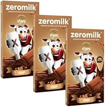 Kit 3 Unidades Chocolate Sem Lactose 40% Cacau com Flocos de Arroz (Crisp) 80g - Zeromilk