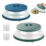 Beewiner Abdeckhaube Mikrowelle, 2-teiliges Set Mikrowellen Abdeckung mit...