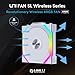Lian Li UNI Fan SL Wireless 120mm ARGB Fan - Single Pack - 2.4 GHz Wireless Signal for RGB & Fan Control - Daisy-Chain Design - Controller NOT Included & Required - White (12SL1W1W)