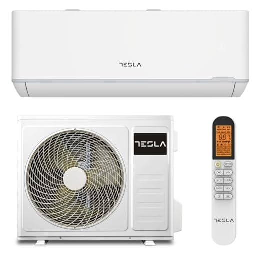 Tesla Aire Acondicionado Inverter Split 3.000 Frigorías [Hasta 30m2] (12.000 BTU) - Wi-Fi, Turbo, Autolimpieza, A+++ Calor, Clase A++ Frío, Gas R32 (Blanco)