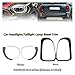 Car Front/Rear Lamp Frame Headlamp Trim Ring Compatible For BMW Mini Cooper One JCW/Countryman F60 2017-2019 Headlight/Taillight Cover Trim(Black for Rear Lamp)