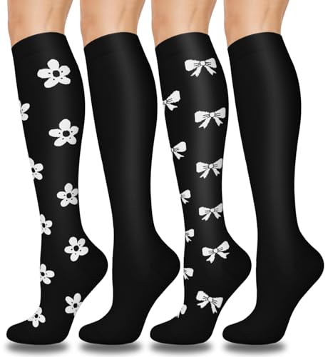 Image of Compression Socks for Women & Men(1 /3 /7 /8 PACK) - Best for Running,Medical,Nurse,Travel,Cycling-20-30mmHg