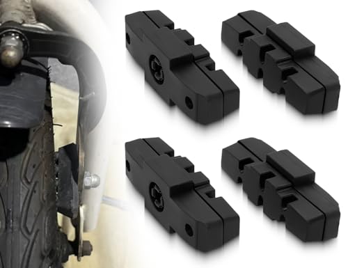 AOYEGIC 4pcs Brake Pads, Bike Brake Shoes, Durable and Accurate Brake Rubber, Compatible with Magura Bike HS11 HS22 HS24 HS33, for Hydraulic Rim Brakes (Black)