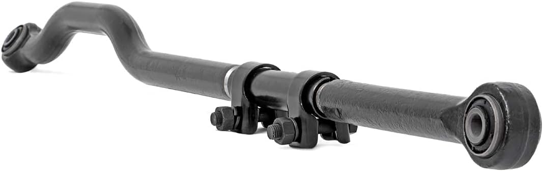 Rough Country Rear Forged Adjustable Track Bar for 18-23 Jeep Wrangler - 11062,Black