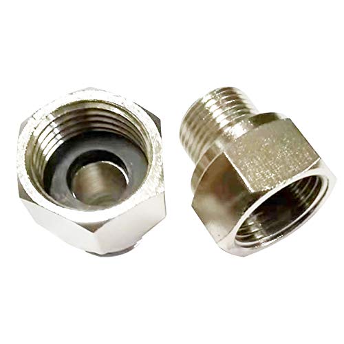 La Mejor review de Rosco pasa palabra favoritos de las personas. 25 HZFJ Delta Faucet 1/2 rosca hembra de tubo por 3/8 macho de compresión de latón, adaptador de tubo de 3/8 a 1/2 2 piezas adecuado para grifo Kohler más reciente