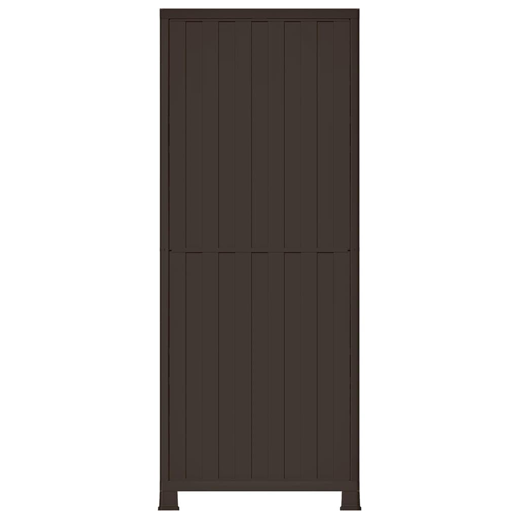 Armadio in plastica, 68 x 39 x 171,5 cm, per casa, ufficio, garage, magazzino, con ampio spazio di archiviazione, design compatto, facile da pulire, pratico e salvaspazio