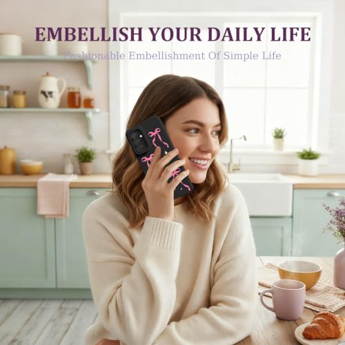 CASBST for Galaxy A36 5G Phone Case, Printed Silicone, Bowknot - image 4
