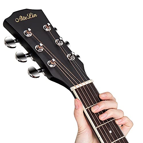 Rekaf 38 pouces 41 pouces guitare classique folk pour débutants Tochigi acoustique pleine grandeur Guitare native simple face Guitare acoustique Retro Folk Series Fait à la main Femme et homme Auto-ap - Les Beatles, Paul McCartney, John Lennon, RIngo Starr, George Harrison Rekaf 38 pouces 41 pouces guitare classique folk pour débutants Tochigi acoustique pleine grandeur Guitare native simple face Guitare acoustique Retro Folk Series Fait à la main Femme et homme Auto-ap – Image 3