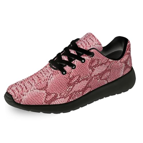 Generic Snake Skin Print Shoes for Men Women Lightweight Comfort Running Tennis Walking Sneakers Gifts for Dad Mom