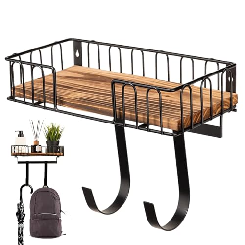 Tuxxjzm Rangement en fer, crochet de table à repasser sur la porte - Étagère pour suspendre des planches à repasser, crochet pour table à repasser et planche à repasser facile à installer, support