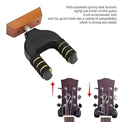 Support mural pour guitare, support de guitare en bois massif support mural en éponge EVA avec verrouillage automatique… - Les Beatles, Paul McCartney, John Lennon, RIngo Starr, George Harrison Support mural pour guitare, support de guitare en bois massif support mural en éponge EVA avec verrouillage automatique… – Image 5