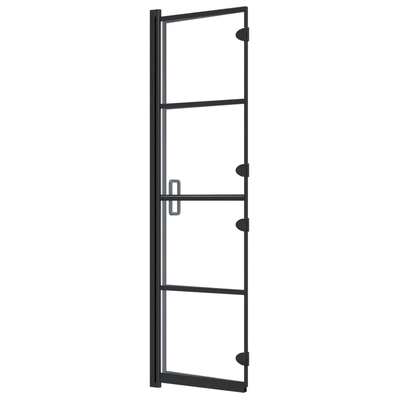 ShGaxin Pannello Doccia Pieghevole in ESG 80x140 cm Nero,Pannello Doccia Pieghevole,Parete Doccia,Parete Doccia Walk-in per Bagno-150743