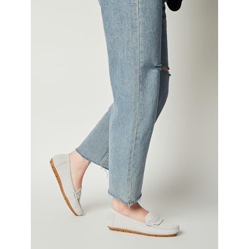 Image of Women's Business Loafers Work Casual Flats Shoes Lightweight Penny PU Leather Slip On Walking Shoes