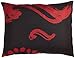 Bonamaison Fundas para Cojínes, Negro Rojo Funda de Almohada para Sofá Coche Silla Oficina Cama Decorativa Moderna Decoración del Hogar, 45x60 Cm - Diseñado y Fabricado en Turquía
