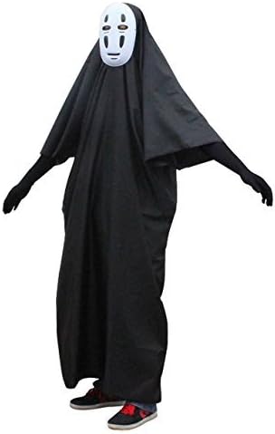 Amazon 四葉堂オリジナル 千と千尋の神隠し カオナシ 風 コスチューム フルセット ハロウィン コスプレ 顔なし M コスプレ 仮装 通販