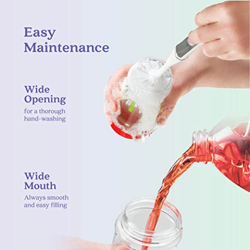 Hummingbird Feeder 32 Oz [Set Of 2] Plastic Hummingbird Feeders For Outdoors - Humming Bird Feeders - 10 Feeding Ports - Wide Mouth For Easy Filling/2 Part Base For Easy Cleaning #TOP3