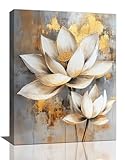 Olivine Zen Decor - Cuadro de loto para pared, 16 x 12