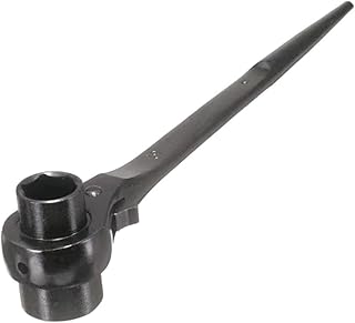 Loriketty 19-22 mm Hexagon Scaffold Socket Wrench, Hexagon Socket Spanner, Podger Ratcheting Socket Wrench, Grey