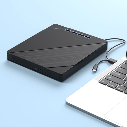 Unidad externa quemadora múltiple USB 3.0 para CDs y DVDs miniatura 4