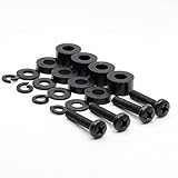 ReplacementScrews M6 30mm TV Wall Mount Screws - Universal Metric M6 Mounting Hardware Kit - Includes Washers and Spacers for M6 12mm to M6 30mm Installations. VESA Compatible - Any TV Brand.