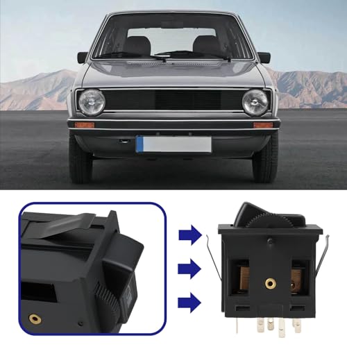 OTOTEC Hauptlichtschalter 321941531G Kompatibel mit Golf 1 Und Kompatibel mit Jetta 1