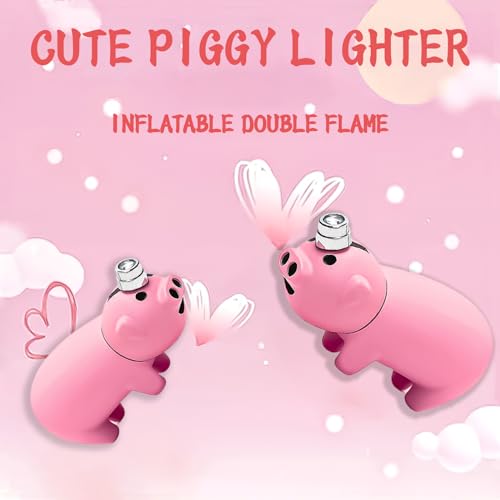 Encendedor Mini Cerdito Rosa WEQTETJU miniatura 2
