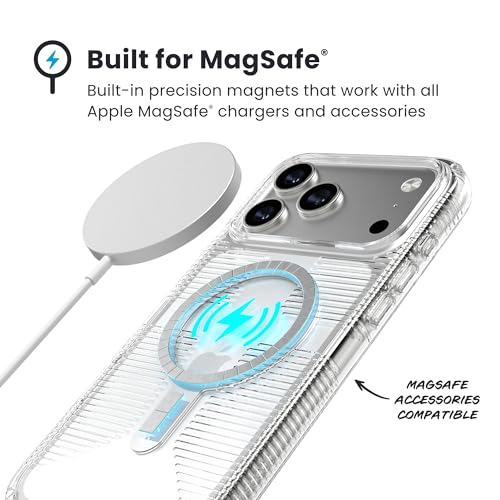 Image of Speck GEMSHELL Grip +MS Case for iPhone 17 Pro Max - Clear /Clear | Slim Protective Grip | Drop Protection | MagSafe Compatible